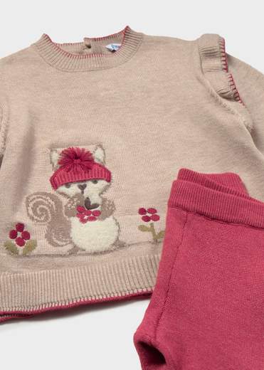 Mayoral Completo Pantalone + Maglione Bimba