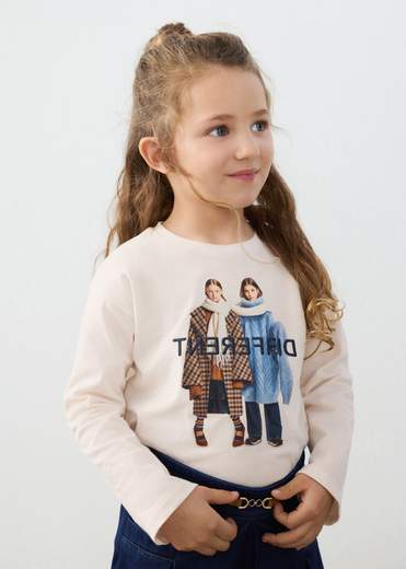 Mayoral T-shirt Manica Lunga Bambine E Ragazze