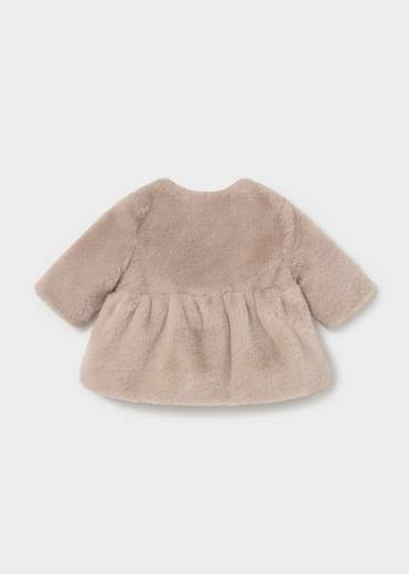 Mayoral Newborn Cappotto Pelliccia Bimba