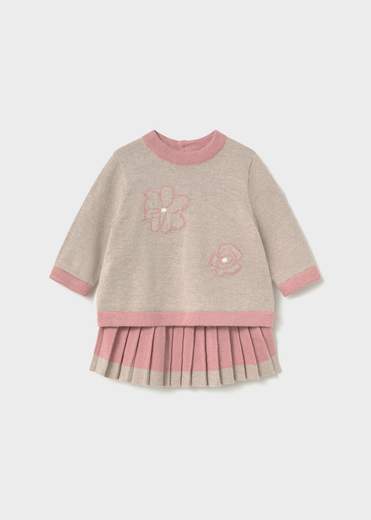 Mayoral Newborn Completo Gonna + Maglia Bimba