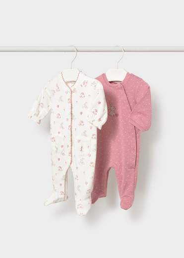 Mayoral Newborn Accessori Abbigliamento Set 2 Tutine Corredino Bimba