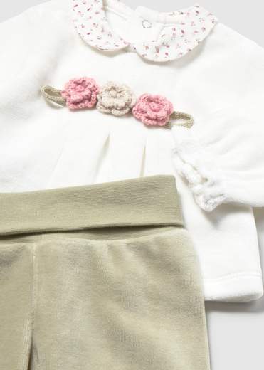 Mayoral Newborn Accessori Abbigliamento Completo 2 Pezzi Corredino Bimba