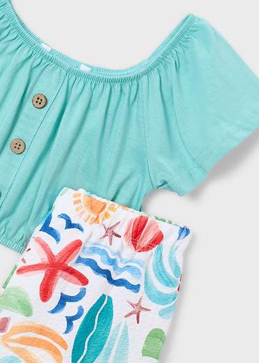 Mayoral Completo Pantalone + Top Bambine E Ragazze