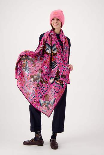 INOUI EDITIONS RENE PERROT FUCHSIA SCARF 100