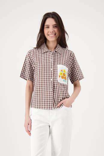 MIKI THUMB MINIA RICAMO MOKA