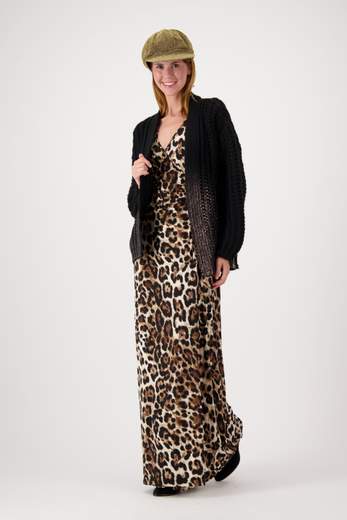 CROCHE' CR11465 CARDIGN SPALMATO BLACK