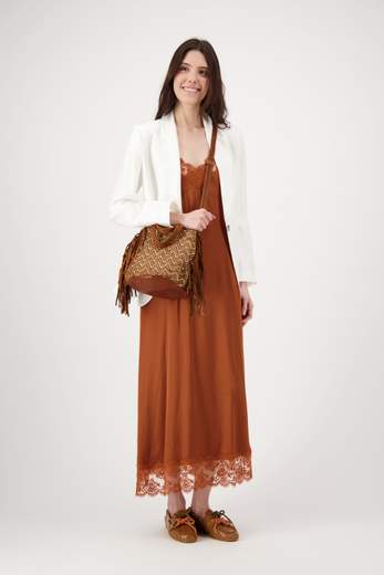 EN SHALLA ENSBAG48L16 COGNAC+GOLD