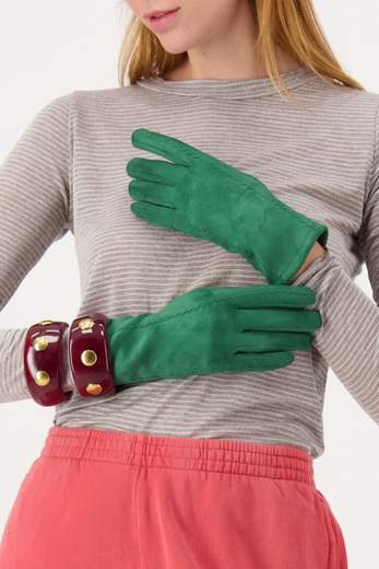 AMANDINE GL103 SOFT GLOVES GREEN