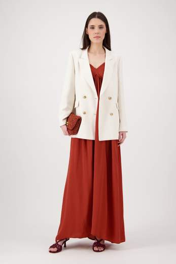 ESSENTIEL ANTWERP JACOBEAN DRESS BURNED RED