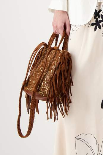 EN SHALLA ENSBAG48L16 COGNAC+GOLD