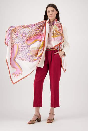 INOUI EDITIONS SCARF 100 CROCO WHITE