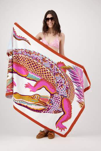 INOUI EDITIONS FOUTA 100 CROCO WHITE