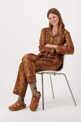 AMANDINE PJ CHEVRON SPICE