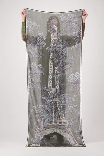 INOUI EDITIONS 1889 KAKI SCARF 80