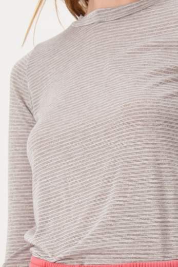 CROCHE' CR11603 T-SHIRT RIGHE GRIGIO
