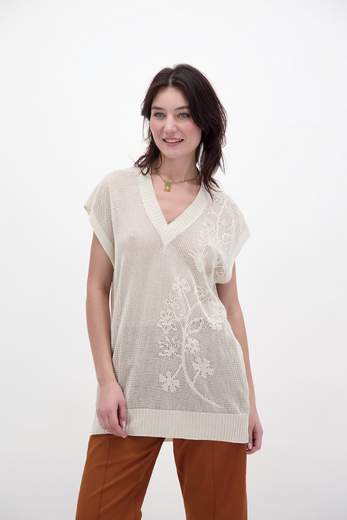 CROCHE' CR08323 GILET FIORE JAPAN