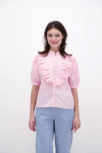 ESSENTIEL ANTWERP HAMADEUS RUFFLE SHIRT BA16