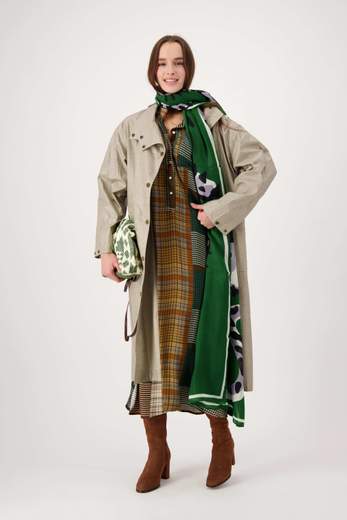 INOUI EDITIONS FELINO GREEN SCARF 70