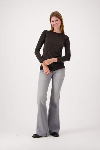 CROCHE' CR11603 T-SHIRT RIGHE NERO