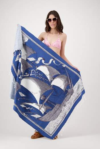 INOUI EDITIONS FOUTA 100 DES RIVES ET DES REVES DENIM