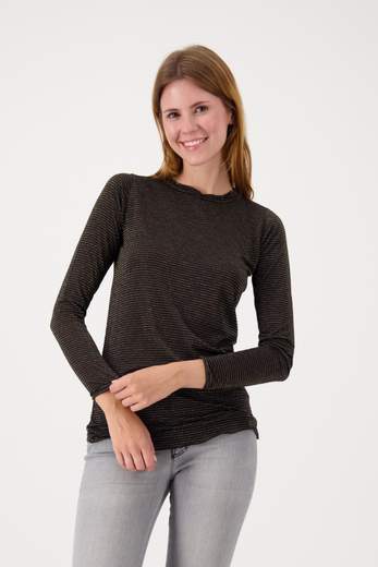 CROCHE' CR11603 T-SHIRT RIGHE NERO