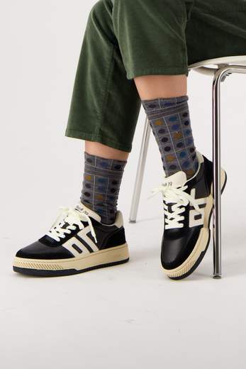 BACK 70 BACK70 MARS SPONGY NAPPA BLACK/BUTTER