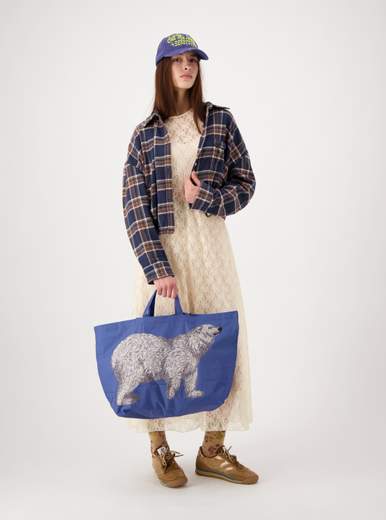INOUI EDITIONS OURS MAXI SHOPPER BAG