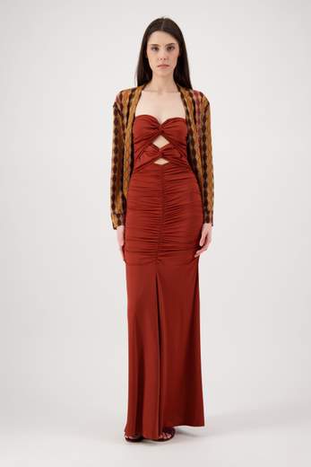 ESSENTIEL ANTWERP JEREMI DRESS BURNED RED