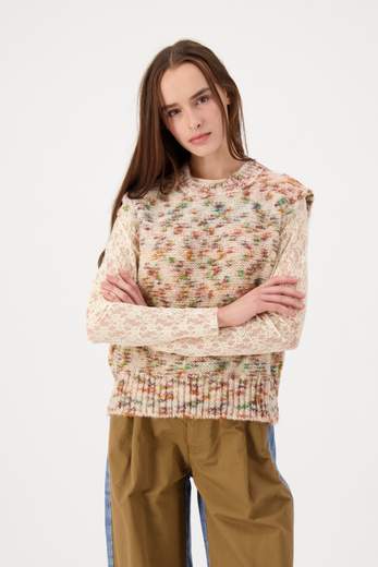 CROCHE' CR11463 GILET BEIGE