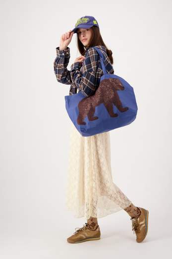 INOUI EDITIONS OURS MAXI SHOPPER BAG
