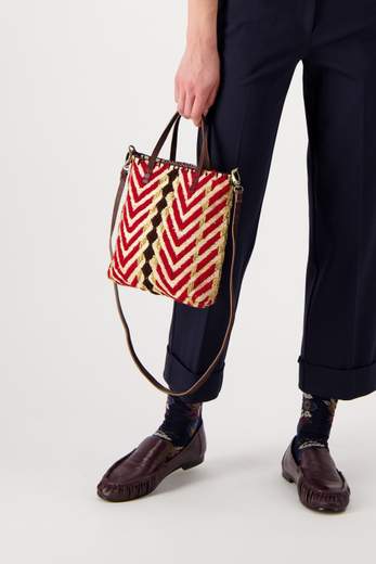 EN SHALLA ENSBAG49P04XS RED RAFFIA