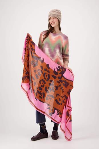 INOUI EDITIONS FELINO PINK SCARF 70