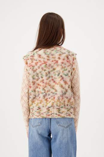 CROCHE' CR11463 GILET BEIGE