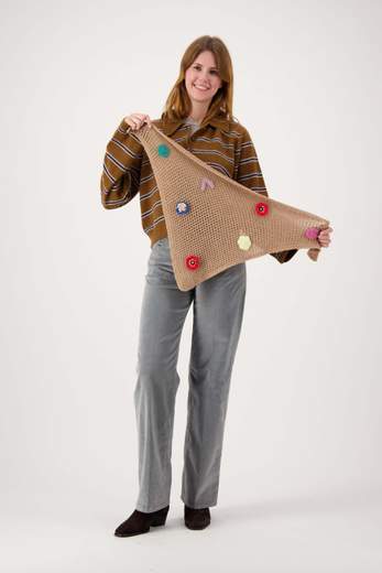 EXQUISITE J Z 533 WOOL BANDANA FIORI