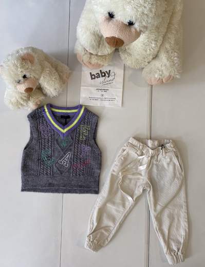 fun&fun Gilet scritte