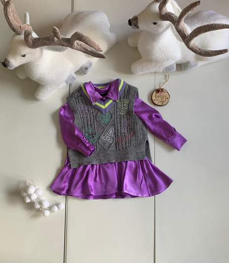 fun&fun Gilet scritte