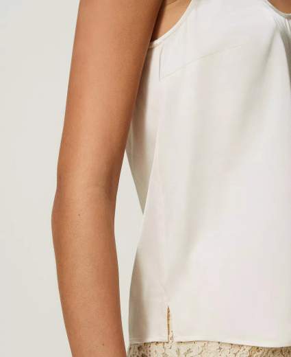TWINSET TOP IN RASO DONNA