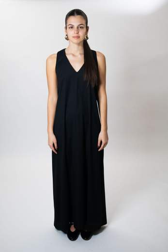 rame ABITO LUNGO SMANICATO