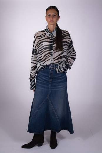 ICON DENIM GONNA DI JEANS SVASATA