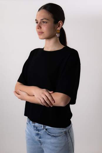 VICOLO MAGLIA GIROCOLLO CROPPED