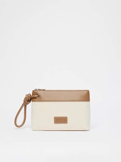 MAX MARA BEACHWEAR POCHETTE IN CANVAS
