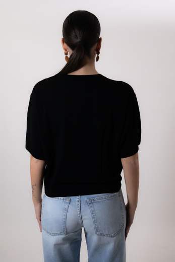 VICOLO MAGLIA GIROCOLLO CROPPED