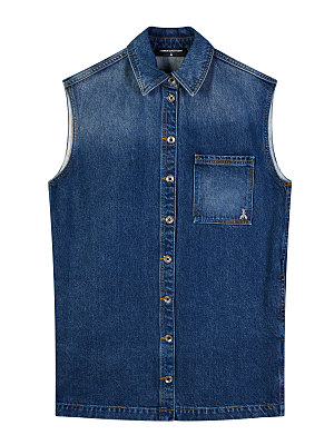 PATRIZIA PEPE GILET IN DENIM