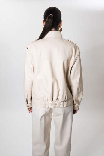 rame BOMBER ECOPELLE MARTELLATA