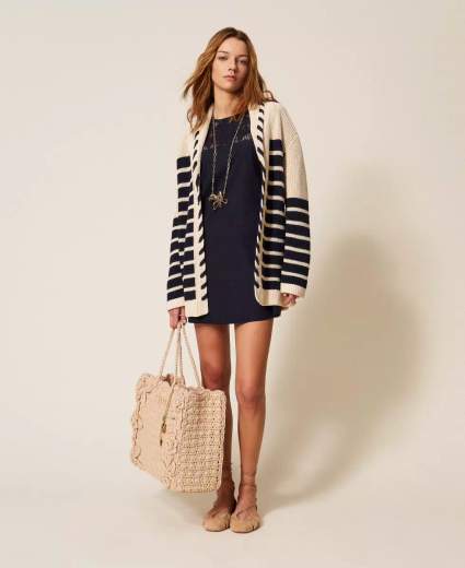 TWINSET CARDIGAN PUNTO PANNOCCHIA