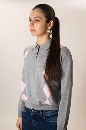 VICOLO POLO IN MAGLIA MANICHE LUNGHE