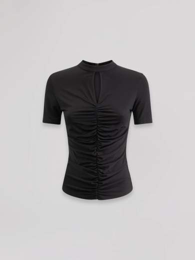 MAR DE MARGARITAS TOP CON SCOLLO A GOCCIA