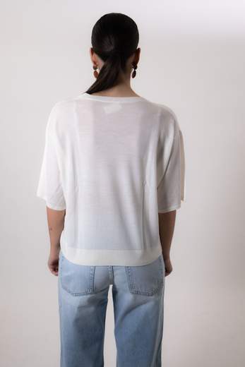 VICOLO MAGLIA GIROCOLLO CROPPED