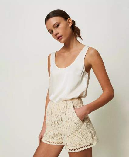 TWINSET TOP IN RASO DONNA