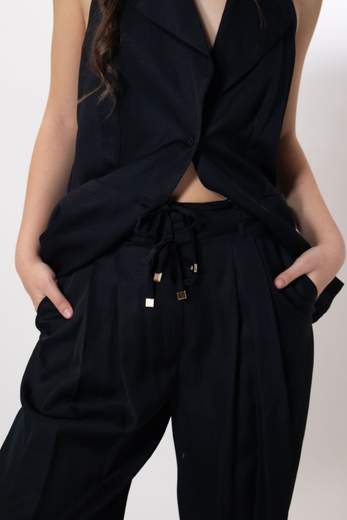 Cristinaeffe PANTALONE CON PINCES A PALAZZO